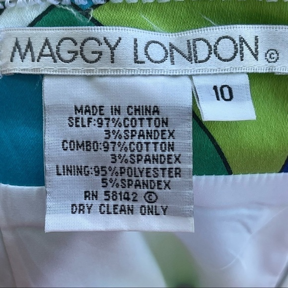 💋MAGGY London 70’s Psychedelic Funky Vintage Look Strapless Dress Size 10 - Picture 12 of 12